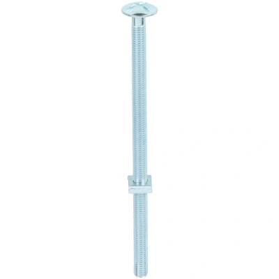 Image of 2x TIMCO Roofing Bolts with Square Nuts Zinc 08160RB Pack of 50