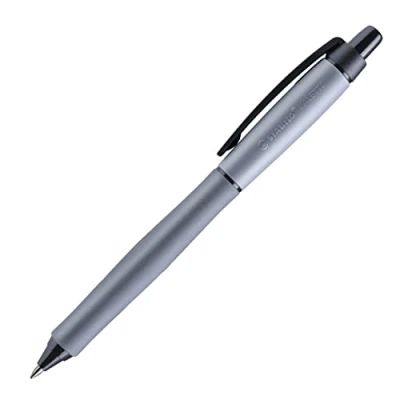 Image of Retractable Rollerball Pen STABILO PALETTE Pack of 10 Black