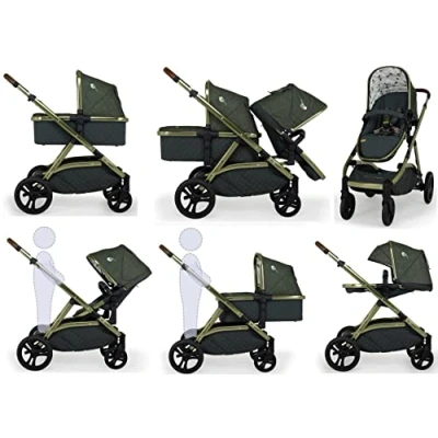 Image of Cosatto Wow XL Tandem Pushchair with Buggy Board and Raincover (Bureau)