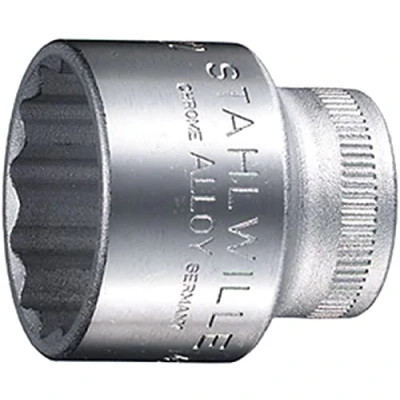 Image of Stahlwille 02410036 45A High Performance Steel Socket, 3/8 inch Drive, 5/8 Size, 31 mm Length, Pack of 5