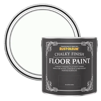 Image of Rust Oleum Off White Scratch Resistant Floor Paint in Matt Finish Moonstone 2.5L