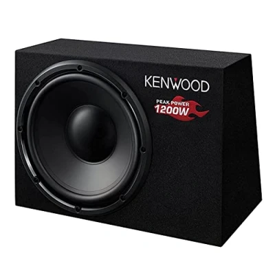Image of Kenwood KSC W1200B subwoofers pour voiture Caisson de basse pré chargé 300 W