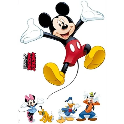 Image of Komar 14017h Disney Mickey and Friends Freestyle Deco Sticker Multi Colour (6 Piece)