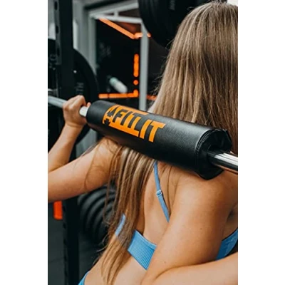 Image of FITLIT Barbell Squat Pad, Foam Gym Fitness Neck &amp; Shoulder Workout with Velcro Great, Olympic Foam, Squats Lunges Hip Thrusts, Weight Lifting More