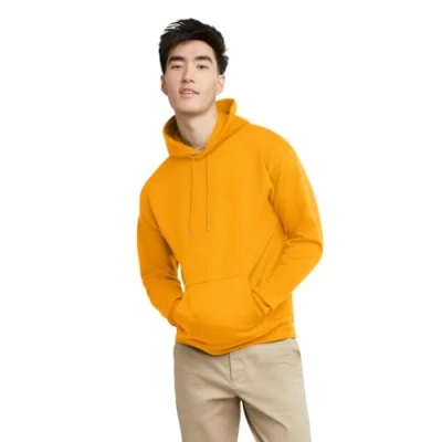 Image of Hanes Men&#039;s P170 Hoody, Gold, XL UK