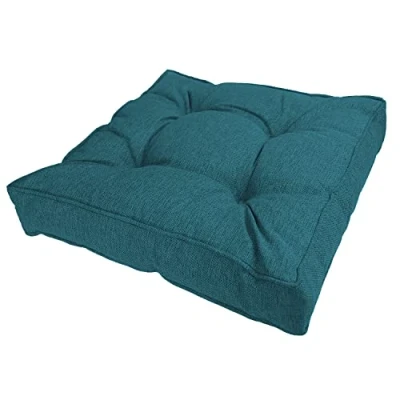 Image of POKAR Garden Cushions Patio Chair Rattan Outdoor Furniture Cushion Bench Sofa Pallet Pillow 70x70x10 cm, Dark Green
