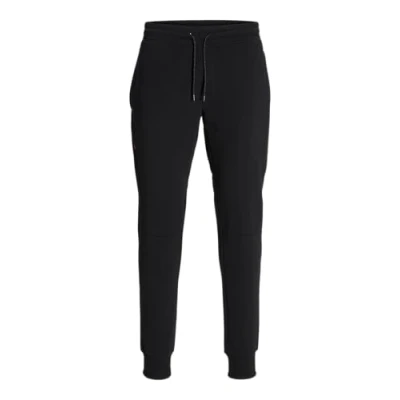 Image of JACK &amp; JONES Men&#039;s Jpstwill Jjtree Sweat Pants Nb Joggers, Black, M
