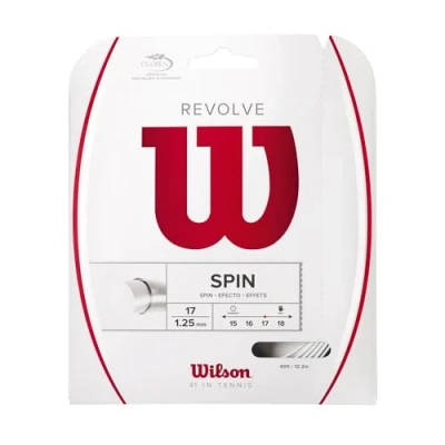 Image of Wilson Tennis Racket String, Revolve, 12.2 m, White, 1.25 mm, Unisex, WRZ946600