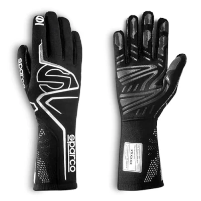 Image of Sparco FIA 8856 2018 Lap Gloves Size 12 Black/White