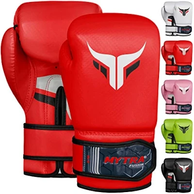 Image of Mytra Fusion Kids Boxing Gloves AL2 (Red, 6 oz)