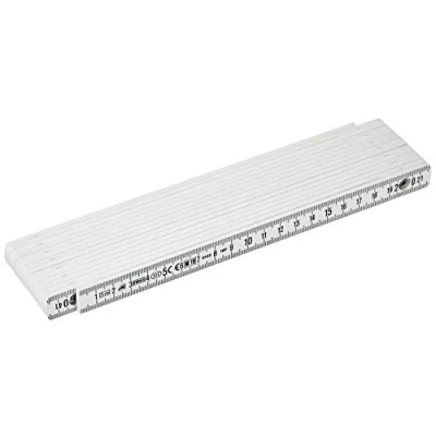Image of Metrica 18070 3m Fiberglass Folding Rule White