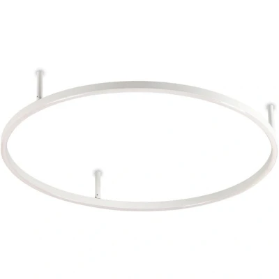Image of Oracle Slim 70cm Non Dim 2700K Round Integrated LED Semi Flush Ceiling Light White
