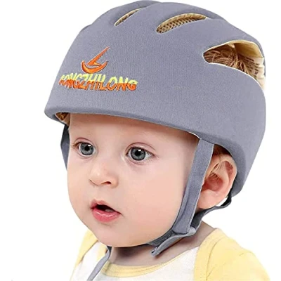 Image of Fashionlook Baby Helmet Toddler Protective Hat Infant Head Cotton Adjustable Safety for Learning to Climb and Walk