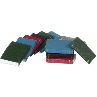 Image of Melody Jane Dolls House Set 12 Bound Books with Pages Miniature 1:12 Study School Accessory