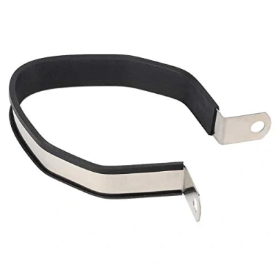 Image of Exhaust Pipe Bracket, Stainless Steel Motorcycle Hexagon Muffler Bracket Silencer Hanger Mount (Primary Color)