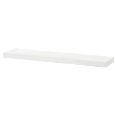 Image of I K E A LACK Home Decoration Storage Organizer Wall Mount Shelf Particleboard/Steel 110x26 cm + 1 Free Shoe Bag (White)