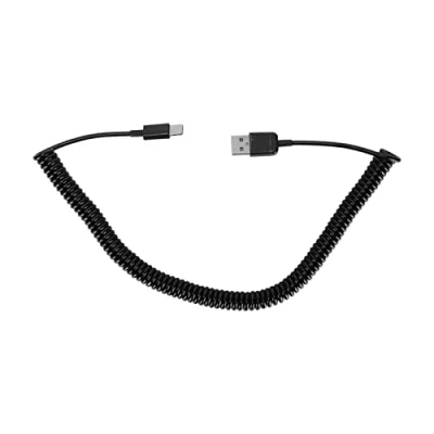 Image of ciciglow Coiled Type C USB Cable, 3m to 2.0 Male Spiral Cables Retractable Charging Cable