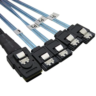 Image of YIWENTEC 0.75M Mini SAS 36P SFF 8087 To 4 SATA Target Hard Disk Connector Data Cable (0.75m) ¡&quot;