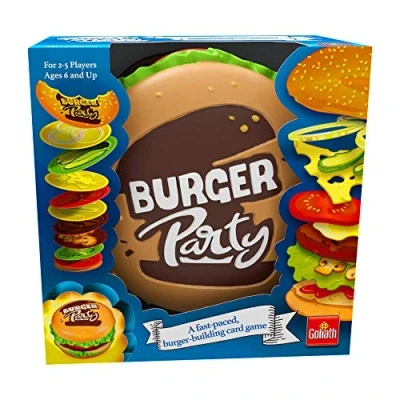 Image of Goliath Games Burger Party, Simple and Fast Paced Fun Family Game for Kids Aged 6+, Multi Colour