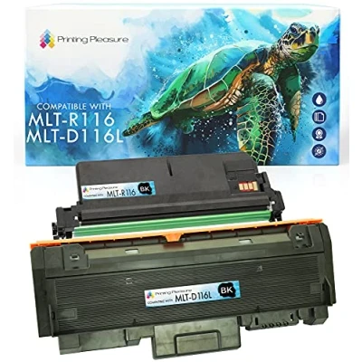 Image of Printing Pleasure Compatible MLT R116 Drum Unit &amp; D116L Toner Cartridge for Samsung Xpress SL M2625 M2625D M2675F M2675FN M2825DW M2825ND M2835 M2875FD M2875FW M2875ND M2885 M2885FW Black