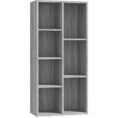 Image of vidaXL Book Cabinet Grey Sonoma 50x25x106 cm