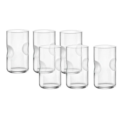 Image of Bormioli Rocco Giove Cooler Frosted Glass, 16 3/4 Ounce, Set of 6