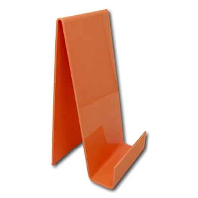Image of EPOSGEAR XL Extra Large Plastic Acrylic Perspex Book Plate Retail Display Stand Holder Perfect for Schools, Nurseries, Libraries etc (Orange Fizz)