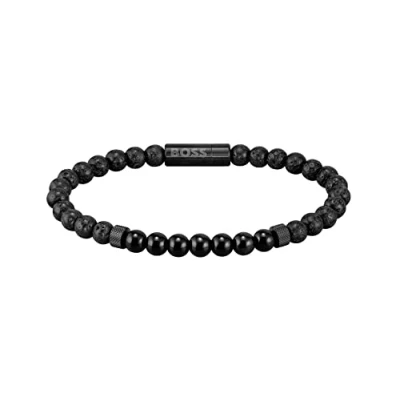 Image of BOSS ACE Bracelet, Men&#039;s, Size: One Size, Black