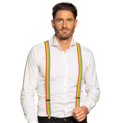 Image of Boland 00596 Rainbow Pride Suspender Braces