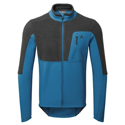 Image of Altura Mens All Roads Thermal Water Repellent Reflective Cycling Fleece Blue X Large