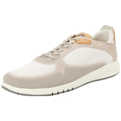 Image of Geox Men&#039;s U Aerantis A Sneaker, White Lt Grey, 7 UK