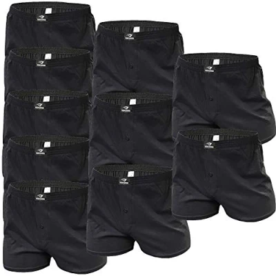 Image of SGS 6 or 10 Pack of Cotton Boxer Shorts for Men, Men who Appreciate Loose, Comfortable Pants. Underwear with Premium Quality Men&#039;s Pants as