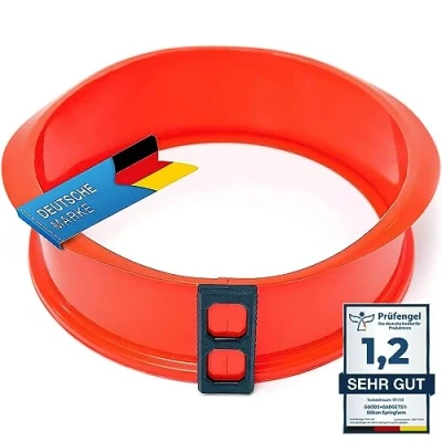 Image of GOODS+GADGETS Silicone Baking tin with Glass Base, Non Stick Cake (Red)