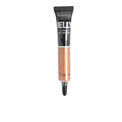 Image of Rimmel Jelly Glitter Gel, Water Based Bounty Formula with Easy Application and Shimmering Touch, 200 Blue Lagoon, 11 ml