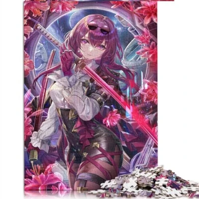 Image of Jigsaw puzzle for Adults 1000 Piece Honkai Star Rail Kafka wooden Grownups &amp; Families Educational Toys Size: 50x75cm