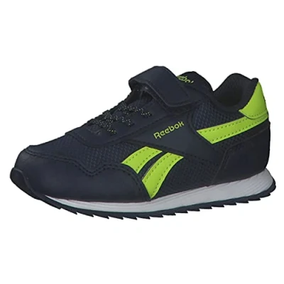 Image of Reebok Baby Boys Royal Classic Jogger 3 Sneakers, Vector Navy/Vector Navy/Acid Yellow, 4 UK Child