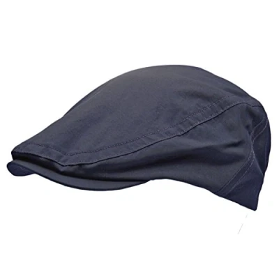 Image of TOSKATOK Men&#039;s Shower Proof Water Resistant Flat Cap NAVY