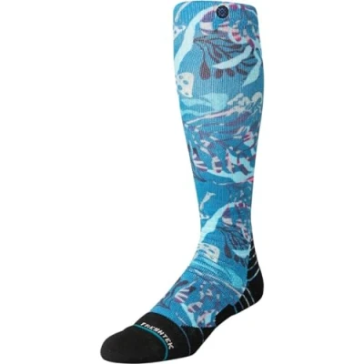Image of Stance Trooms Snow Socks Blue Patterned Large