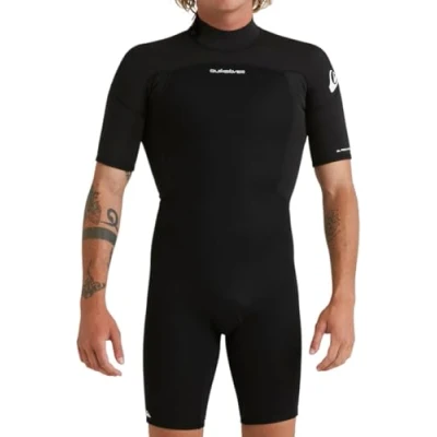 Image of Quiksilver Prologue Springsuit Wetsuit, Men&#039;s, Size: Large, Black