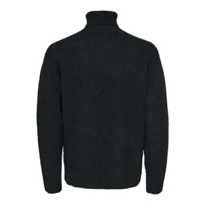Image of Only &amp; Sons Rollkragen Jumper, Men&#039;s, Size: Large, Dark navy