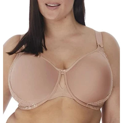 Image of Elomi Women&#039;s Plus Size Charley T Shirt Seamless Breathable Spacer Underwire Bra, Fawn, 42DD