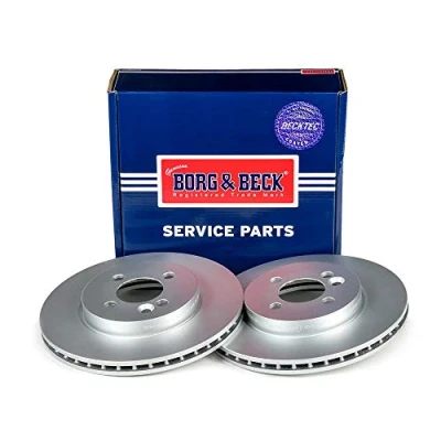 Image of Borg &amp; Beck BBD4692 Brake Disc Pair To Fit Mitsubishi L200 2 5 Di D 06