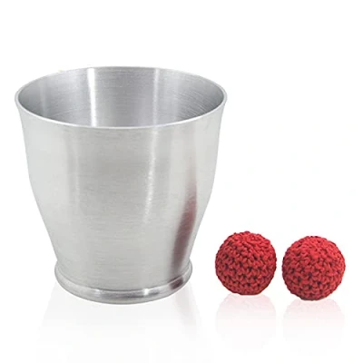 Image of SUMAG Aluminum Chop Cup (Wide Mouth) Magnetic Magic Tricks and Balls Close Up Show Trick Props