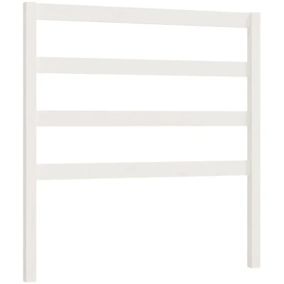 Image of vidaXL Bed Headboard White 96x4x100 cm Solid Wood Pine