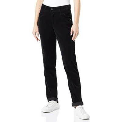 Image of s.Oliver Women&#039;s 2121484 Cord chinos, Black #242124, 34