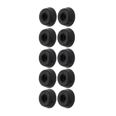 Image of 10 x Black Rubber Toilet Seat 19mm Buffer Pads Dzina