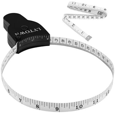Image of 2PCS Tape Measure Body Measuring 60inch (150cm), Retractable for Measurement &amp; Weight Loss, Accurate Fitness, Tailor, Sewing, Handcrafts, Clothes