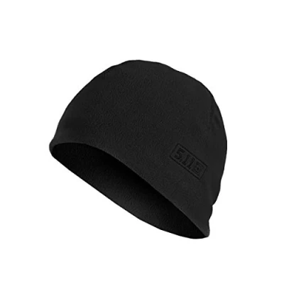 Image of 5.11 Tactical Unisex Polyester Fleece Watch Cap Hunting and Range Headwear Water Wind Resistance, Style 89250 Black