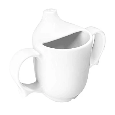 Image of Dignity by Wade Two Handled Drinking Cup White