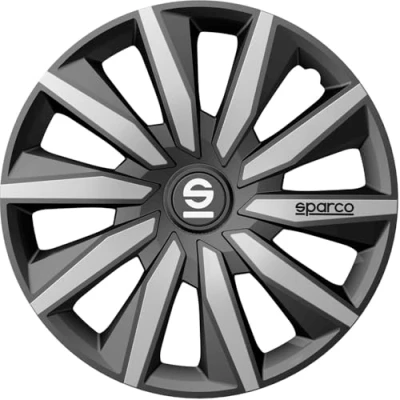 Image of Sparco Wheel Covers Milano 15 inch Grey/Silver Set of 4 pieces